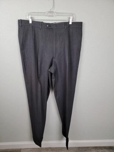 JB Britches Nordstrom Dress Pants Mens 38X32 Gray Wool Pleated Slacks BT2 - Picture 3 of 7