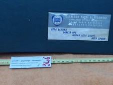 CATALOGO PARTI RICAMBIO LANCIA BETA BERLINA - HPE -BETA COUPE' - BETA SPIDER