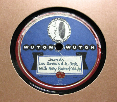 LES BROWN Sunday / Out Of Nowhere WUTON  Überkleber auf US COLUMBIA (857)