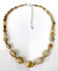 HSN Jay King Sterling Silver Java Lace Agate Beaded 18" Necklace — photo 1