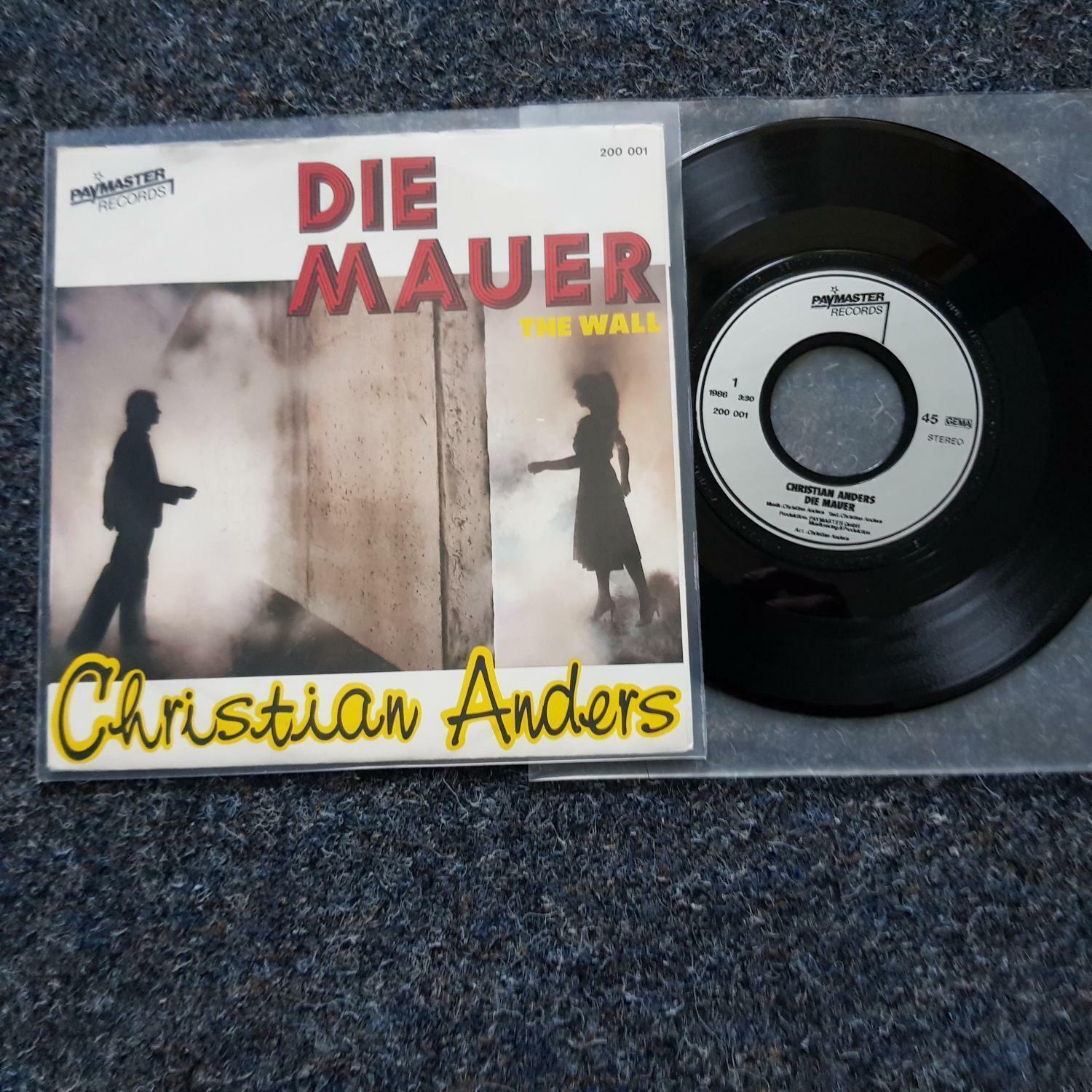 7"" Single Vinyl Christian Anders - Die Mauer/ The wall