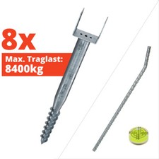 Schraubfundament Set Spielger&uuml;st Spielt&uuml;rme Schaukel Balkenbreite 11cm