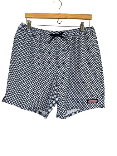 Vineyard Vines Short Men L Blue Pull On Swim Trunks Summer Beach Travel Preppy