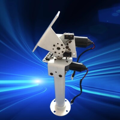 DIY DC Dual Axis Pan Tilt Solar Tracking and Monitoring Robot Worm Gear Motor