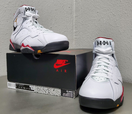 NIKE AIR JORDAN 7 RETRO WHITE-BLACK-CARDINAL RED(CU9307106) MENS SNEAKERS SZ:11 - Picture 9 of 16