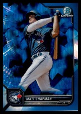 2022 Bowman Chrome Sapphire Edition Matt Chapman #2 Toronto Blue Jays
