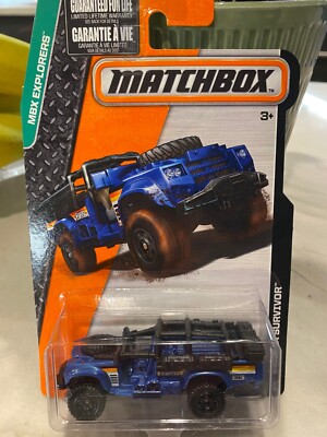 2015 Matchbox Sahara Survivor Blau MBX Explorers 102/120