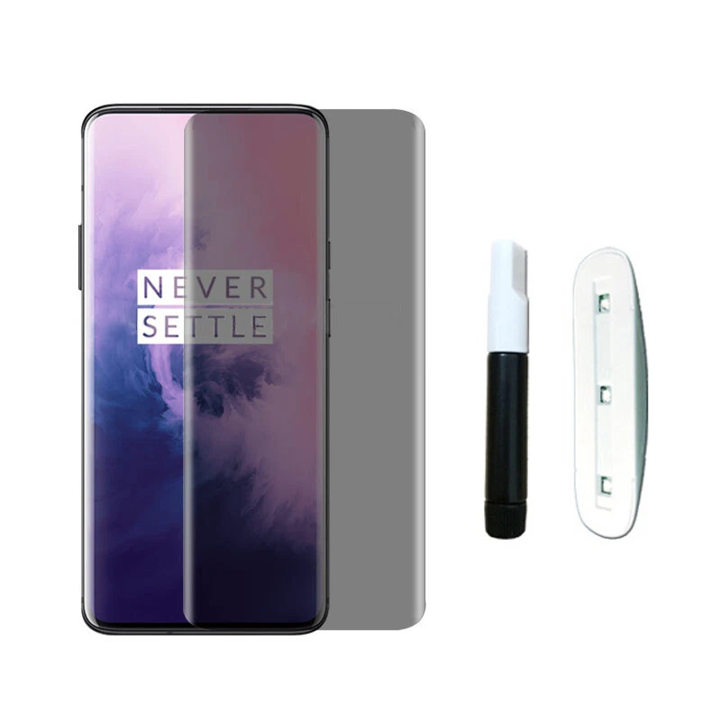 Protector de pantalla de vidrio templado UV líquido de privacidad para Samsung Huawei P30 Oneplus Foto 2 de 4