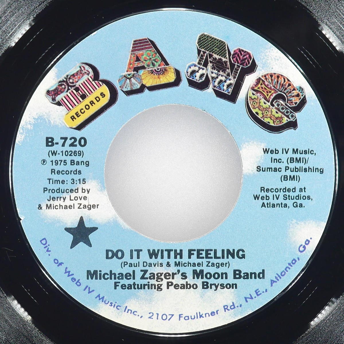 MICHAEL ZAGER'S MOON BAND PEABO BRYSON Do It With Feeling BANG B