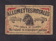 Antique Belgium Match Tag BN139844 Horse