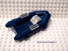 Lego Rubber Raft Style Small Dark Blue Alpha Team 30086 Boat Inflatable 12x6