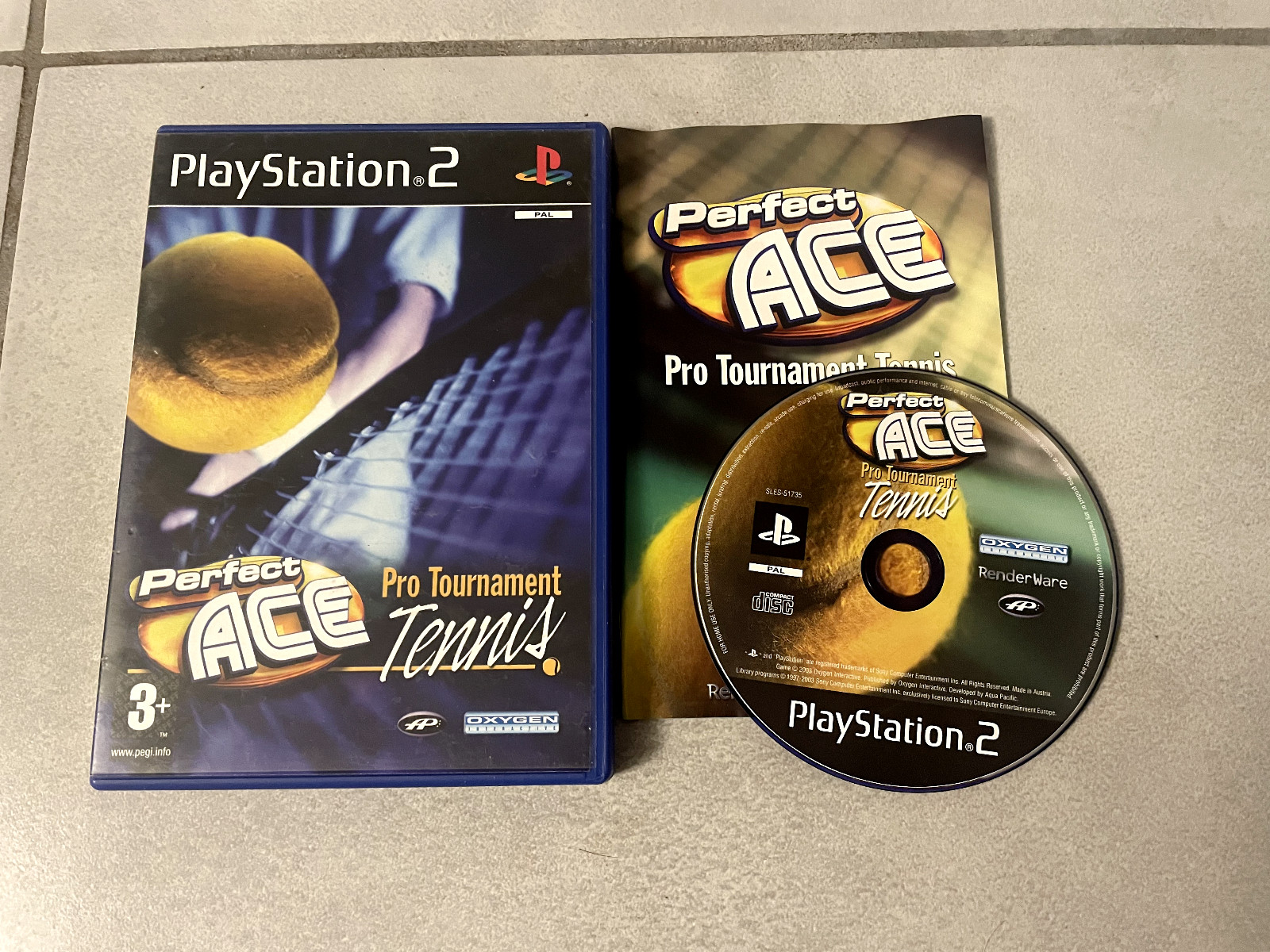 Jeu PS2 - PERFECT ACE PRO TOURNAMENT TENNIS