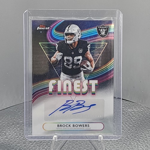 Topps Finest Brock Bowers Las Vegas Raiders Finest Autographs #FA-BB Auto