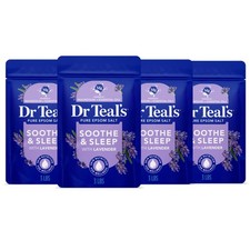 Pure Epsom Magnesium Salt Soak, Soothe  Sleep with Lavender, 3 lb Pack of 4