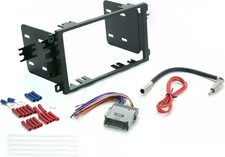 Double DIN Stereo Installation Kit for Select 2000-2013 GM Vehicles Black New