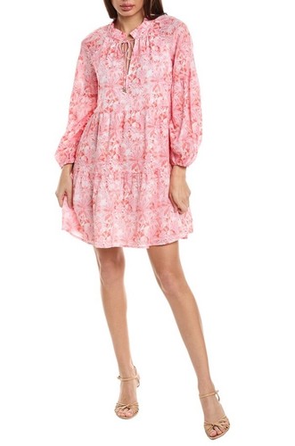 Tommy Bahama Petit Palma Ballon Sleeve Short Dress Paradise Pink Extra Small NWT - Picture 3 of 16