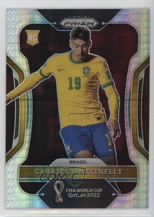 2022 Panini Prizm World Cup Qatar Hyper Prizm Gabriel Martinelli #29 14tf