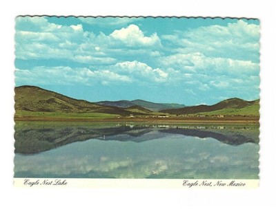 Eagle Nest Lake in Eagle Nest New Mexico vintage postcard unposted