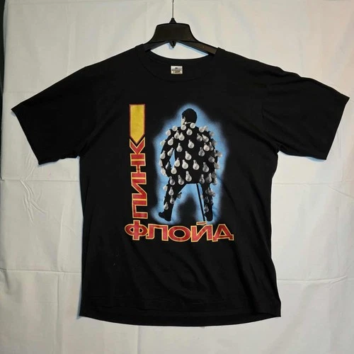 Rare Vintage Pink Floyd Russian Light Bulb Tour Concert 1980s vintage concert t-shirt, vintage, size XL, single stitch, B+ condition