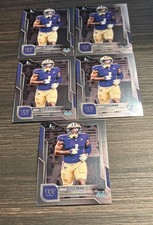 Lot (5) 2025 Bowman U Chrome Jonah Coleman Base Set Denver Broncos RC