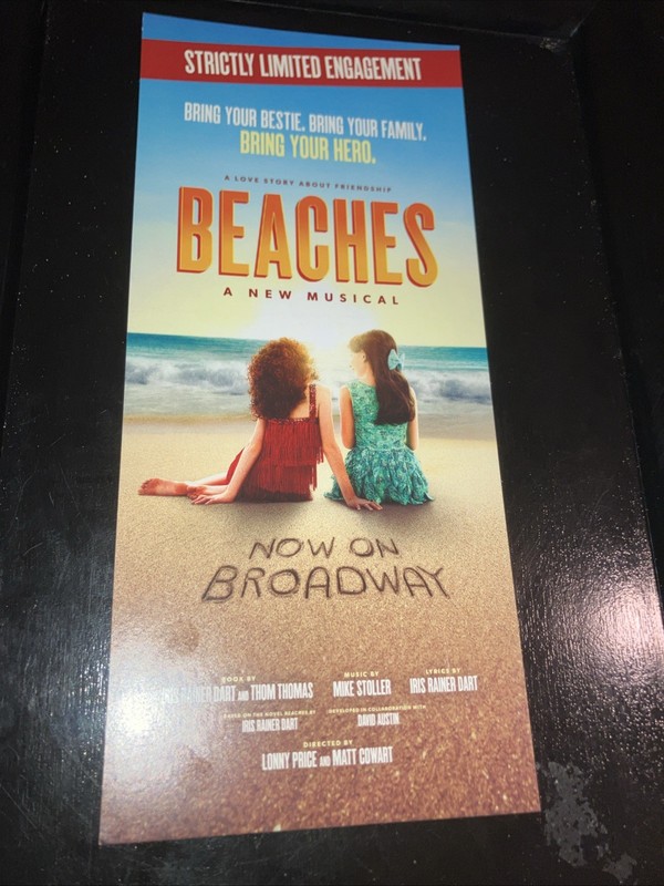 Beaches The Musical Flyer 2026 Tony Winner Mike Stoller 93 Lonny Price Iris Dart