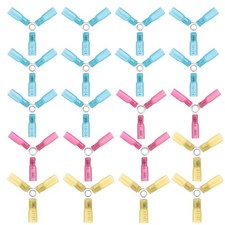 20pcs 3 Way Wire Connector 22-10AWG Heat Shrink Y Ring Butt Terminals, Heavy ...