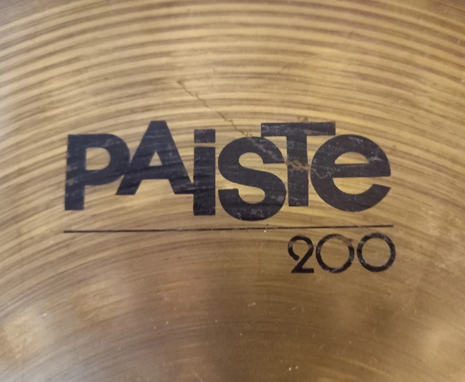 Vintage Paiste 200 14" hi hat cymbals - Image 2 of 4