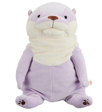 Shinada Mochi-Kawauso Lavender L Plush Stuffed Doll Toy 30 22 22cm