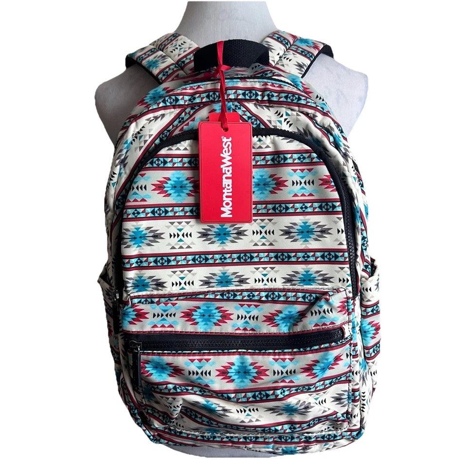 Montana West рюкзак Aztec Southwestern рюкзак нейлона сумка путешествий совершенно новый - Изображение 3 из 4