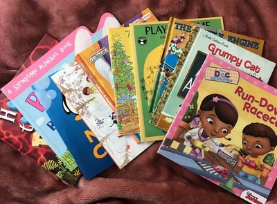 Lot of 10 Toddler/ Kids Books Preschool Nice Variety Preowned