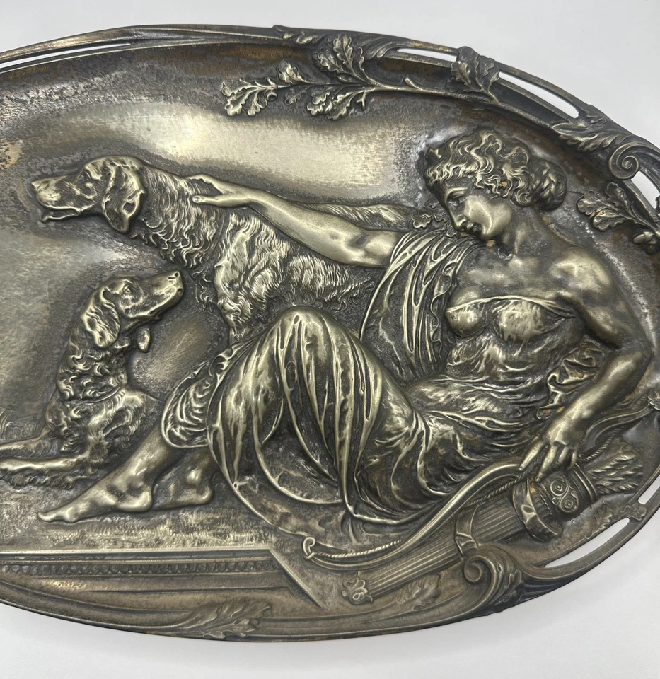 Art Nouveau Silver-Plated Trays By WMF (Württembergische Metallwarenfabrik) Foto 2 de 4