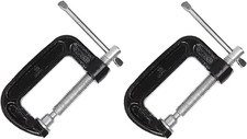 2 Inch C-Clamp Set, Heavy Duty Steel C Clamp Industrial Strength C Clamps for Wo