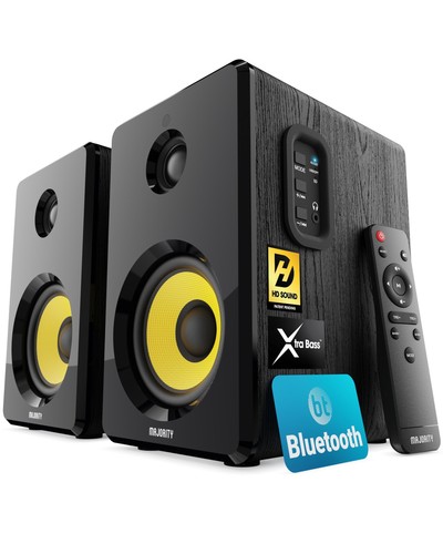 Powered Bluetooth Bookshelf Speakers | Studio Monitors Speaker Set | 2.0 Home...