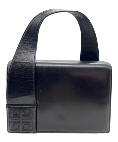 GIVENCHY Handbag Used Black Women's 21.5cm Width 15cm Height 10cm Handle