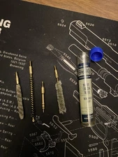  Dewey/Gunslick Pro Cleaning Brush,mops,jag for.204 Ruger Rifle