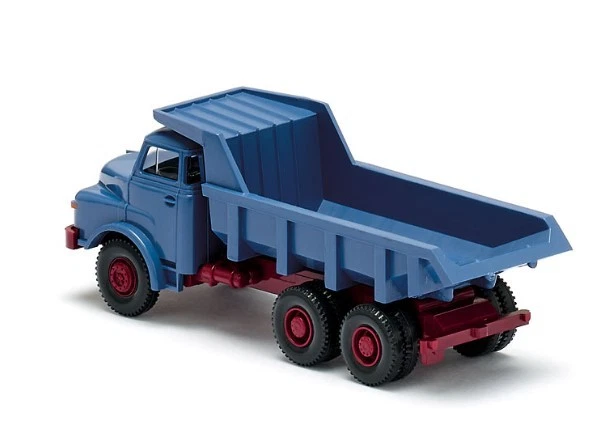 WIKING 067002 Scala HO Autocarro con cassone ribaltabile (MAN)colore blù 1969-94 - Immagine 3 di 3