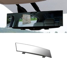 12 Inch Universal Clip-on Panoramic Rear View Mirror For Car Hd Anti-glare Wide