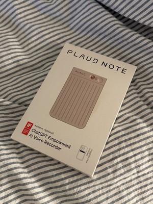 PLAUD NOTE AI Voice Recorder Transcribe Summarize ChatGPT MagSafe Starlight