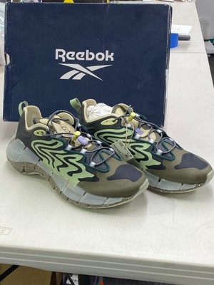 Reebok x Brain Dead Zig Kinetica II Green Grey Running Shoes Sneaker S23890 US 7