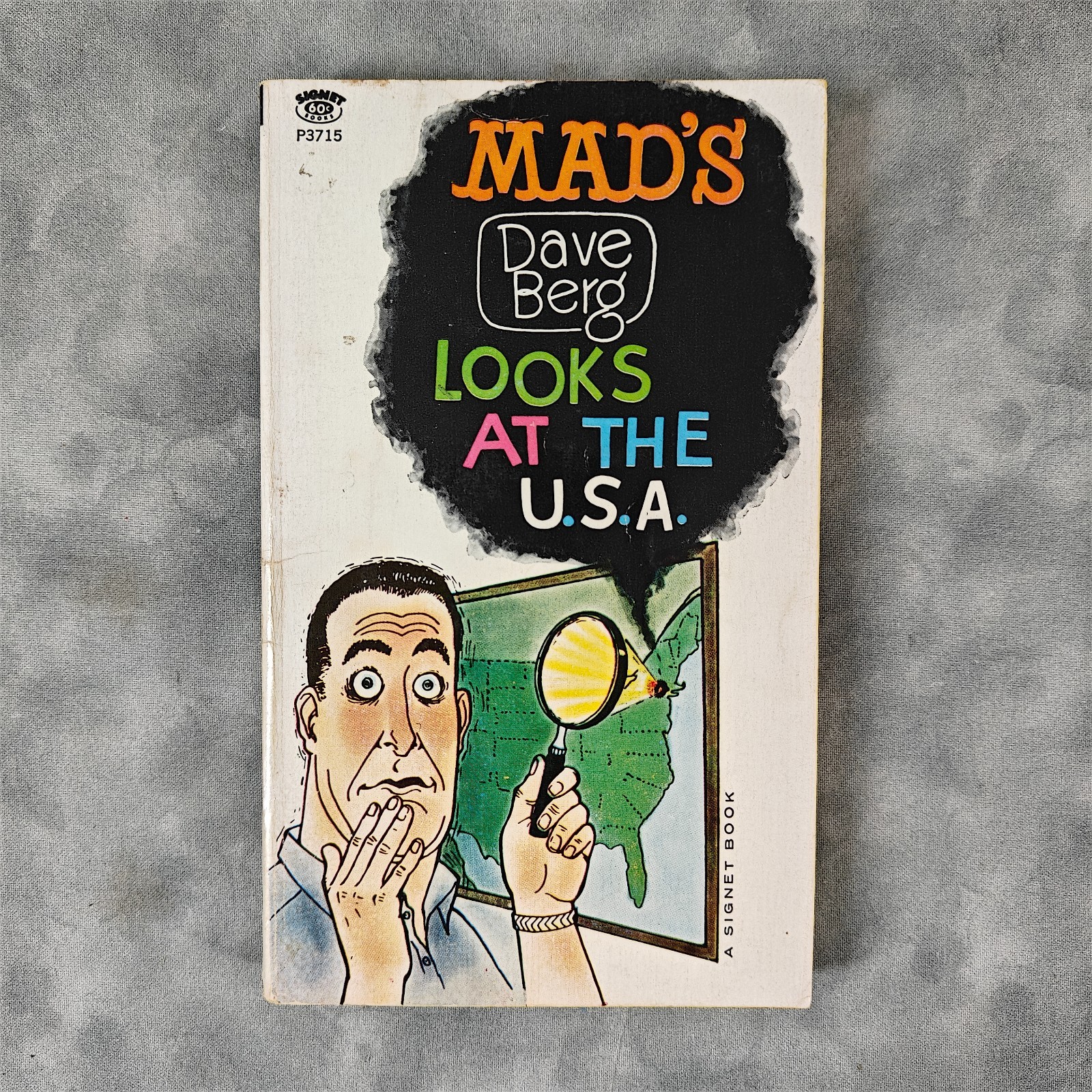 1964 MAD’s Dave Berg Looks at the U.S.A. Signet P3715 7th Print Paperback