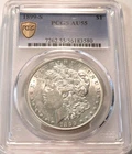 1899 S $1 PCGS AU 55 Morgan Silver Dollar, Better Semi-KEY Date AU++ Coin