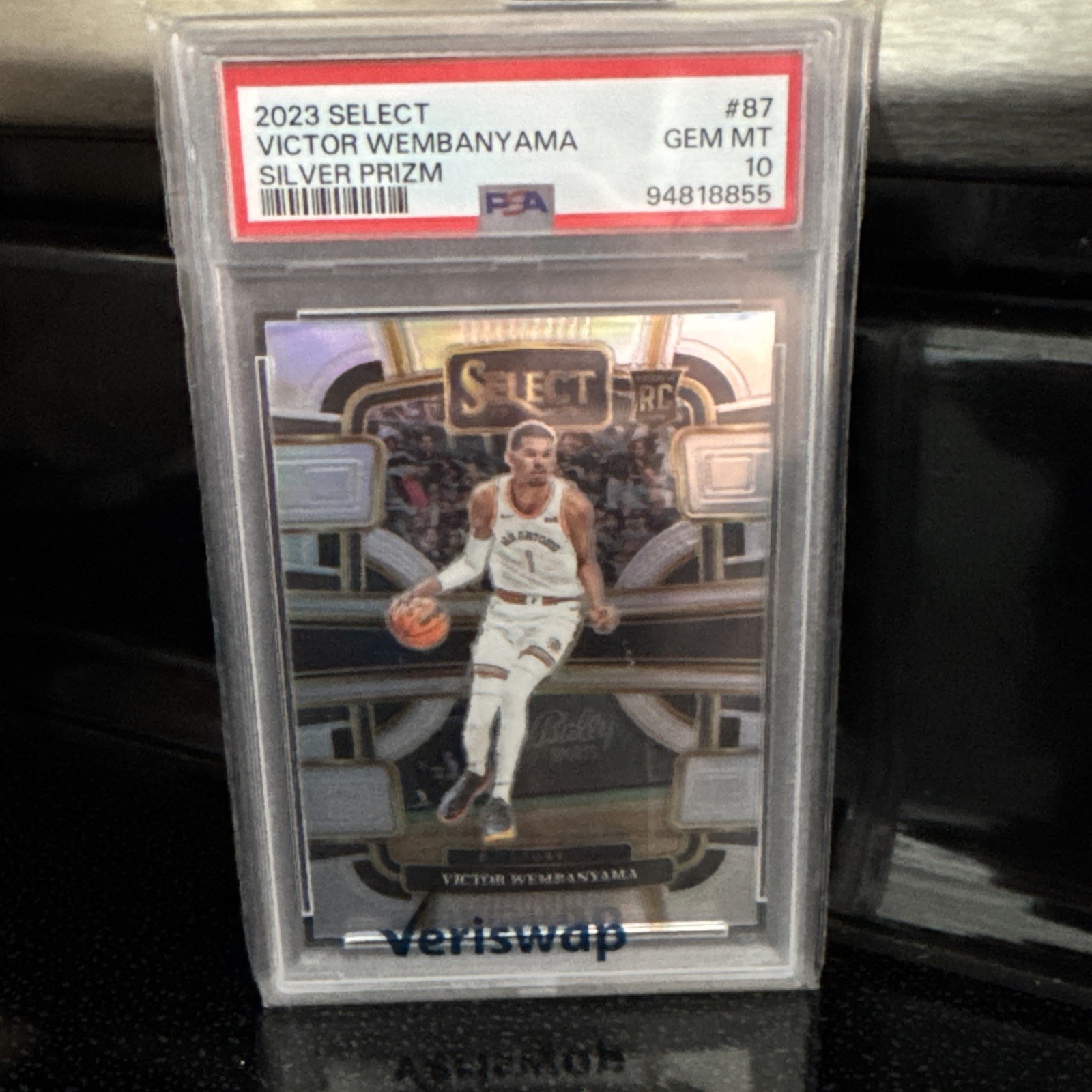 2023-24 Panini Select - Concourse Victor Wembanyama #87 Silver Prizm (RC) psa 10