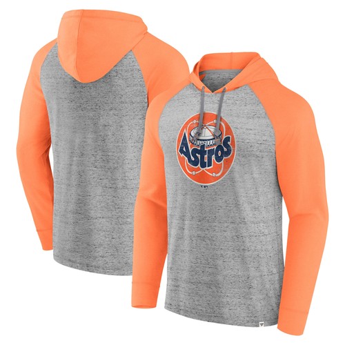 Men's Fanatics Gray Houston Astros Single Play Speckled Lightweight Pullover