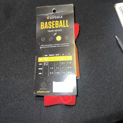 2pk Red youth, extra small baseball team socks - Picture 3 of 3