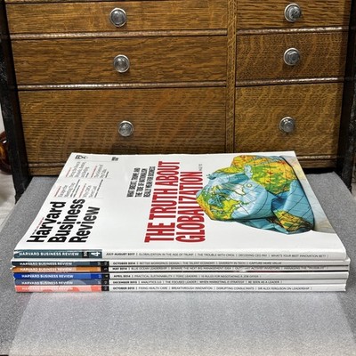 Harvard Business Review Magazine 2013, 2014, 2017 Lot Of 6