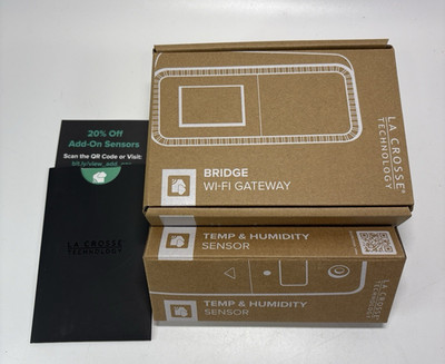 La Crosse Technology Temp Tracker Wi-Fi Alert & Monitoring System X100-TH-01