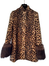 Valentino Garavani Jaguar Printed Wool Coat Women’s