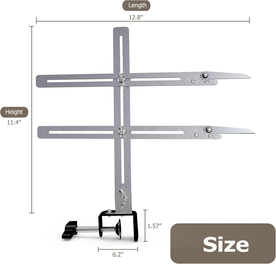Herramienta de lanzamiento de medidor de cerámica, medidor de altura de cerámica con abrazadera, cerámica  Foto 4 de 4
