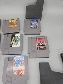 Nintendo NES Lot Of 8 Games Trog Metal Gear Mario Tmnt Gauntlet Blaster Tested