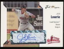 Jed Lowrie 2006 Just Minors AUTO #35 - Lowell Spinners